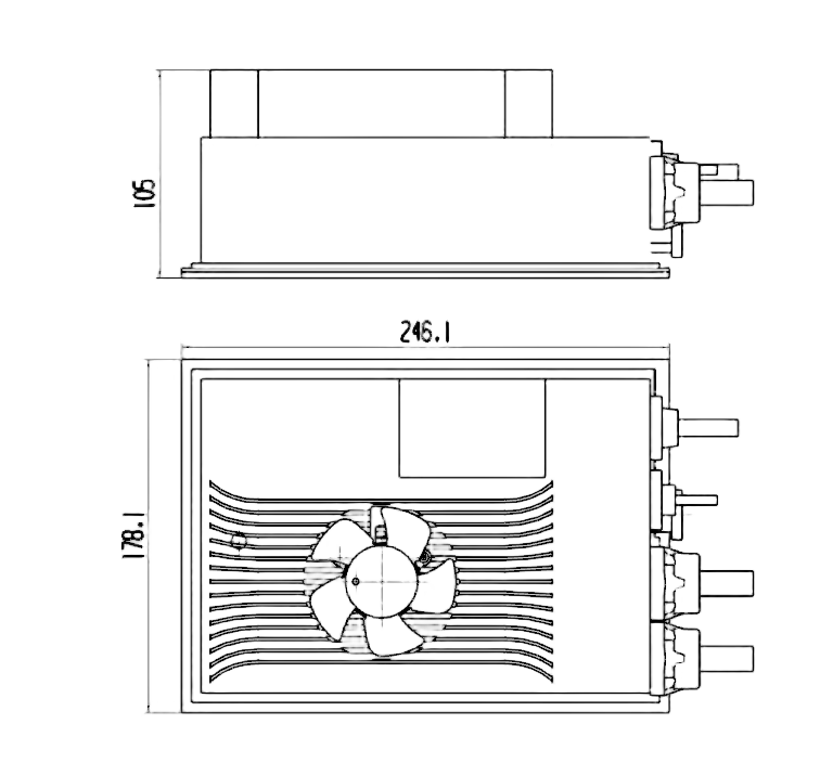 3KW 高尔夫球车和 高空作业平台8035 车载充电器