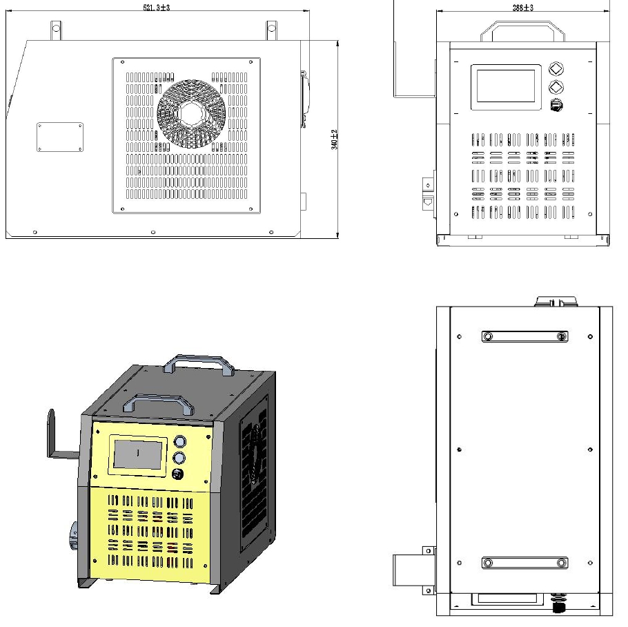 20KW IP 67 高防护叉车外置充电器 150V120A